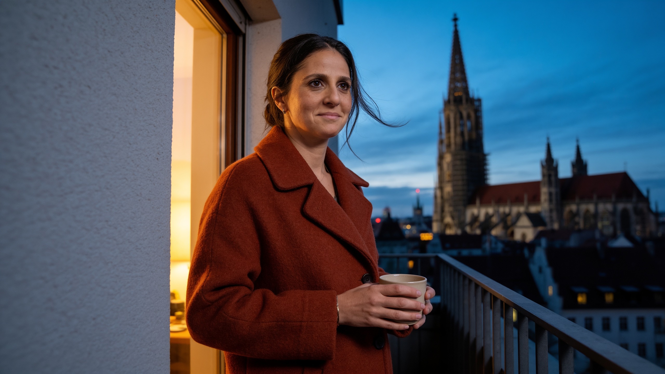Baha Meier-Arian in einer ruhigen Situation zur bewussten Stressbewältigung